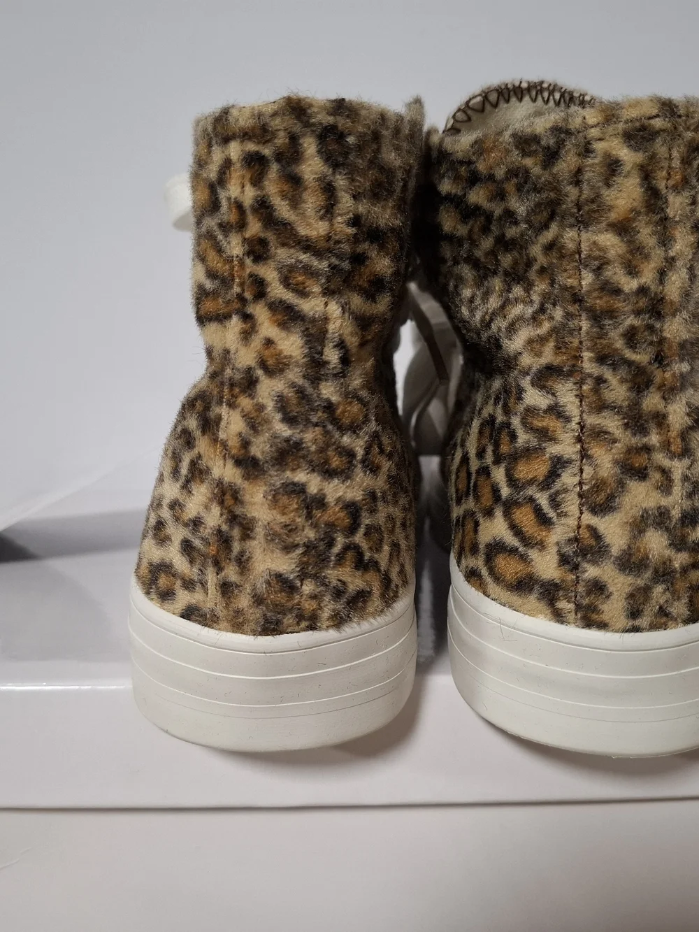 Junya Watanabe Leopard-Print High-Top Sneakers - Brown/White